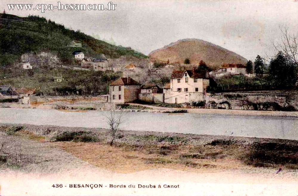 436 - BESANÇON - Bords du Doubs à Canot